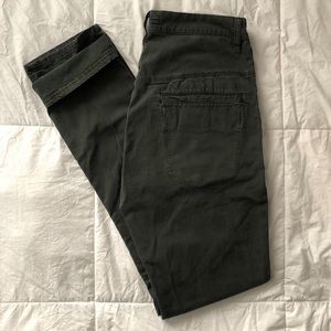 Nudie Jeans slim chinos, 31/34 forest green.